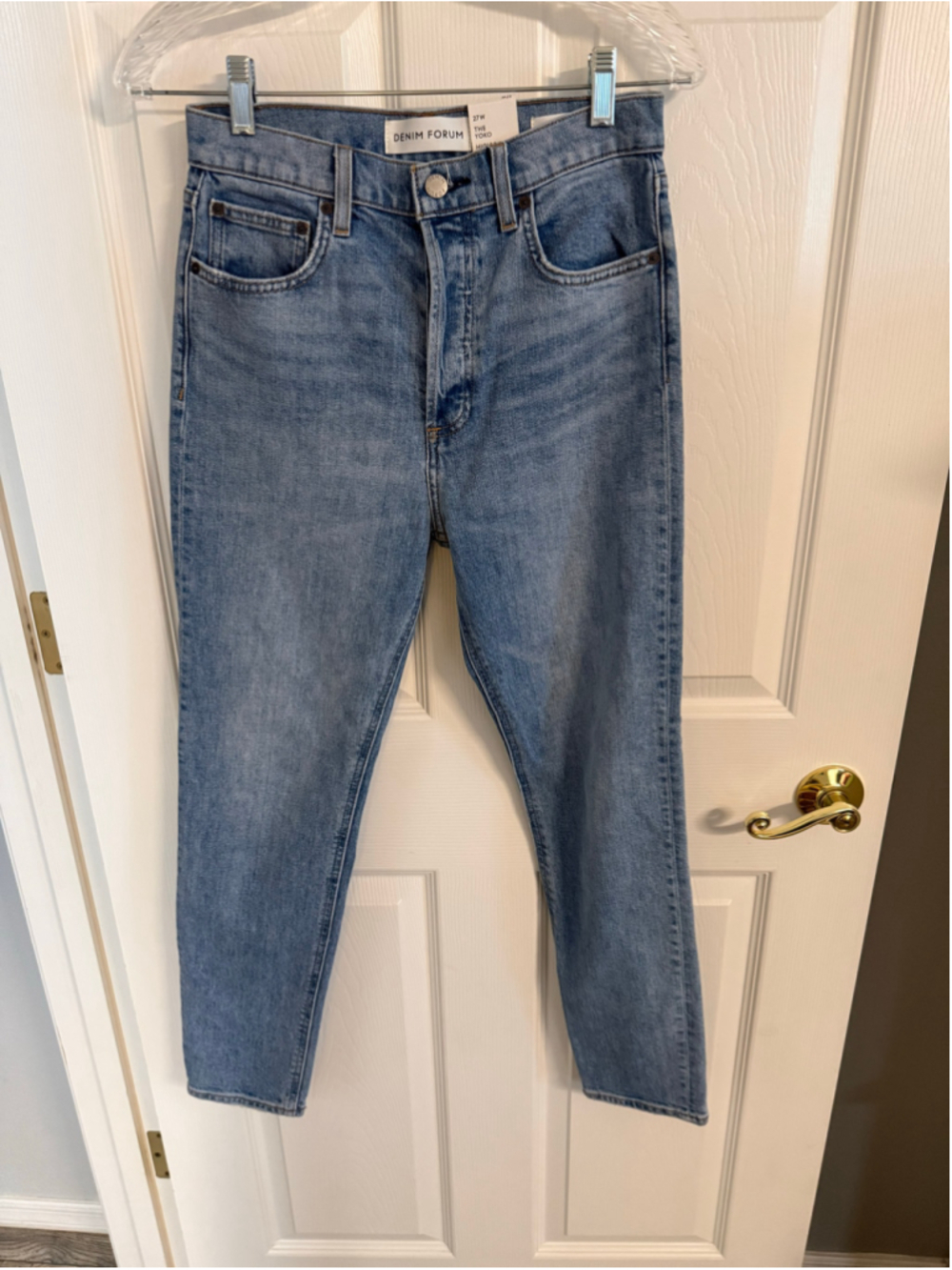 Denim Forum The Yoko High Rise Slim Jeans 27W 28L NWT Aritzia
